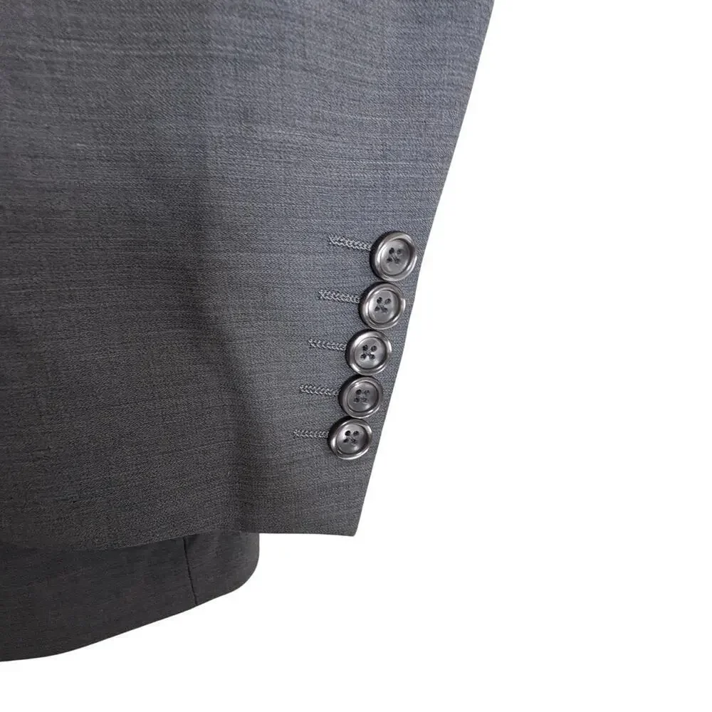 Tiglio Rosso Super 150 Wool Gray Blazer Sport Coat Italy42R OldMoney Minimalist